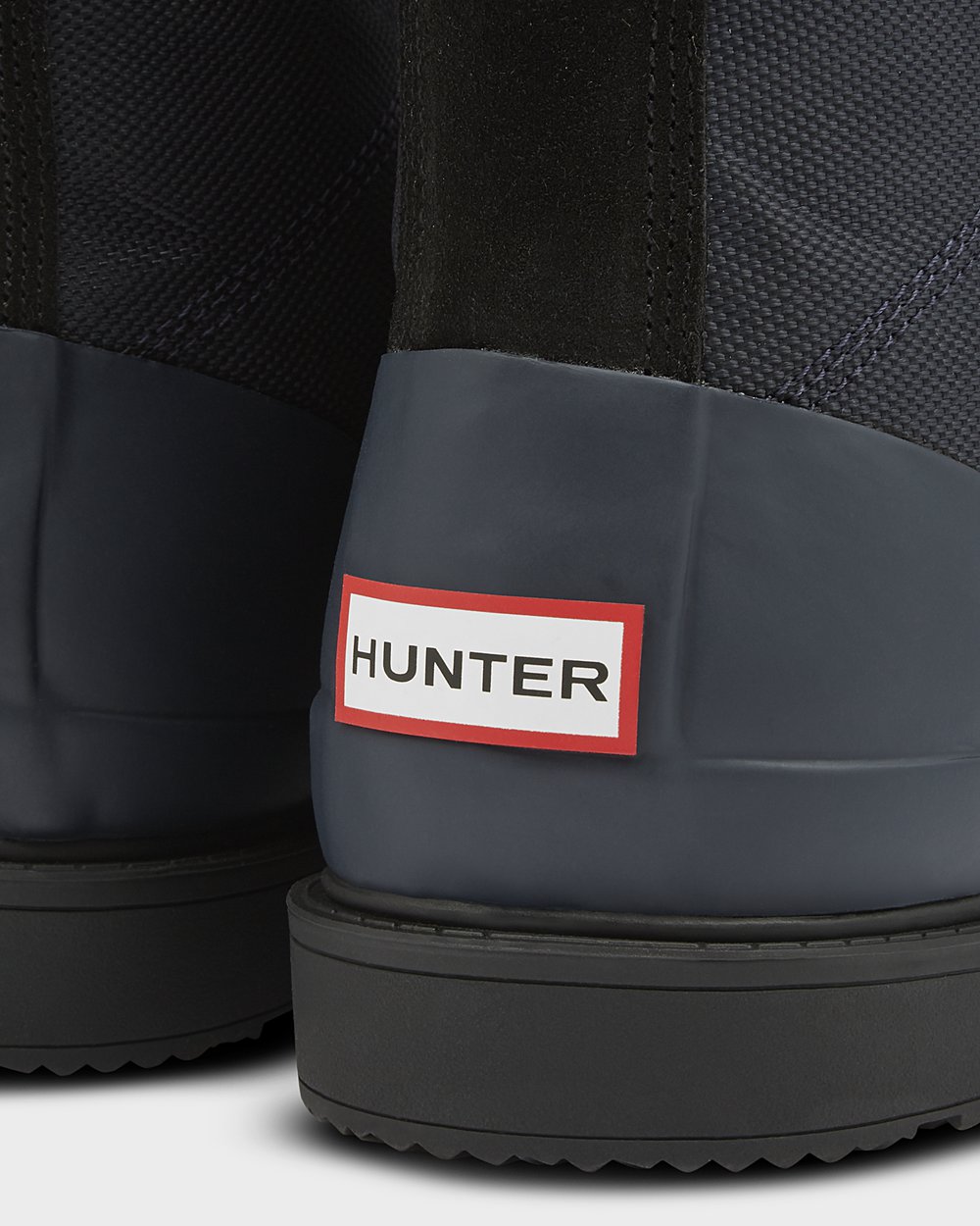 Mens Ankle Boots - Hunter Original Insulated (64OLEYCAJ) - Navy/Black